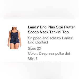 Lands’ End tankini top
